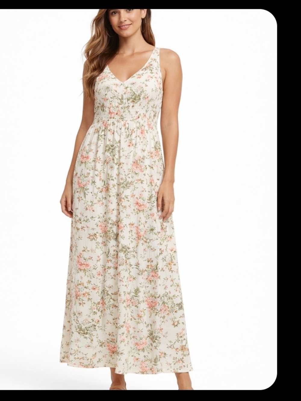 Frye Floral Sleeveless Halter Sundress Maxi Size XL